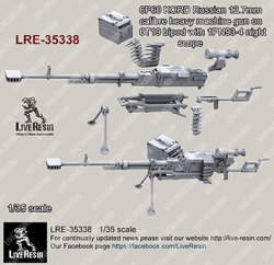 画像2: Live Resin[LRE35338]1/35 6P60 KORD Russian 12.7mm calibre heavy machine gun on 6T19 bipod with 1PN93-4 night scope