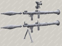 画像5: Live Resin[LRE35346]1/35 RPG-7 (6G3) anti-tank rocket-propelled grenade launcher with mechanical sight, bipod and PG-7B rocket, 3 pcs in set
