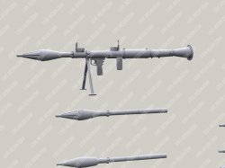 画像6: Live Resin[LRE35346]1/35 RPG-7 (6G3) anti-tank rocket-propelled grenade launcher with mechanical sight, bipod and PG-7B rocket, 3 pcs in set