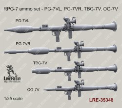 画像1: Live Resin[LRE35348]1/35 RPG-7 ammo set - PG-7VL, PG-7VR, TBG-7V, OG-7V
