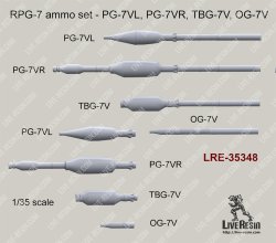 画像2: Live Resin[LRE35348]1/35 RPG-7 ammo set - PG-7VL, PG-7VR, TBG-7V, OG-7V