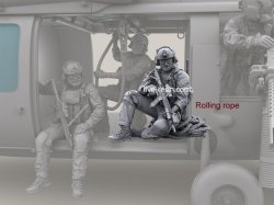 画像9: Live Resin[LRE35350]1/35 Helicopter Fast Rope and Fast Rope mount frame for all UH60 helicopter models