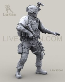 画像3: Live Resin[LRM35002]1/35  現用米陸軍歩兵(2)M4カービン装備