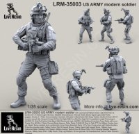 Live Resin[LRM35003]1/35  現用米陸軍歩兵(3)HK416装備