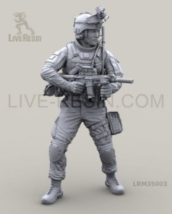 画像2: Live Resin[LRM35003]1/35  現用米陸軍歩兵(3)HK416装備