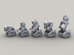 画像7: Live Resin[LRM35004]1/35  軍用ロボット(架空装備)セクターII(1)