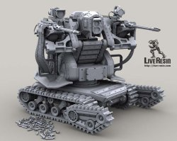 画像2: Live Resin[LRM35005]1/35  軍用ロボット(架空装備)セクターII(2)