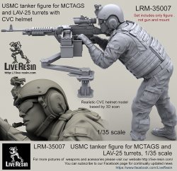 画像2: Live Resin[LRM35007]1/35  現用米海兵隊歩兵(2)MCTAGS銃塔用CVCヘルメット