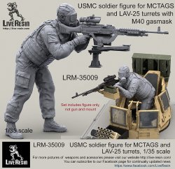 画像2: Live Resin[LRM35009]1/35  現用米海兵隊歩兵(4)MCTAGS銃塔用ガスマスク装着