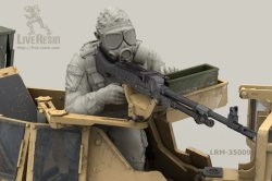 画像3: Live Resin[LRM35009]1/35  現用米海兵隊歩兵(4)MCTAGS銃塔用ガスマスク装着