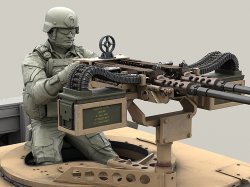 画像5: Live Resin[LRM35010]1/35  現用米特殊部隊(1).50口径機銃手