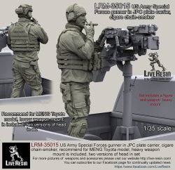 画像1: Live Resin[LRM35015]1/35  現用米特殊部隊(6)武装ピックアップ射手