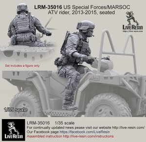 画像1: Live Resin[LRM35016]1/35　現用米特殊部隊(7)MV850ライダー (1)