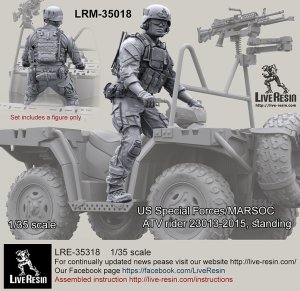 画像1: Live Resin[LRM35018]1/35　現用米特殊部隊(9)MV850ライダー (1)