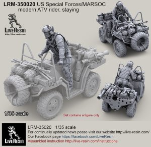 画像1: Live Resin[LRM35020]1/35　現用米特殊部隊(11)MV850ライダー (1)