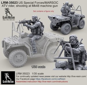 画像1: Live Resin[LRM35023]1/35　現用米特殊部隊(14)MV850ライダー (1)