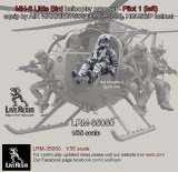 Live Resin[LRM35050]1/35 MH-6 Liitle Bird helicopter crew set - Pilot 1 equip by AIR WARRIOR SYSTEM (PSGC), HGU56/P helmet, correct to Kitty Hawk KH50004 MH-6 Little Bird