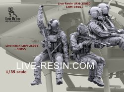 画像7: Live Resin[LRM35050]1/35 MH-6 Liitle Bird helicopter crew set - Pilot 1 equip by AIR WARRIOR SYSTEM (PSGC), HGU56/P helmet, correct to Kitty Hawk KH50004 MH-6 Little Bird