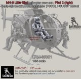 Live Resin[LRM35051]1/35 MH-6 Liitle Bird helicopter crew set - Pilot 1 equip by AIR WARRIOR SYSTEM (PSGC), HGU56/P helmet, correct to Kitty Hawk KH50004 MH-6 Little Bird