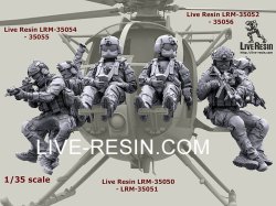 画像4: Live Resin[LRM35051]1/35 MH-6 Liitle Bird helicopter crew set - Pilot 1 equip by AIR WARRIOR SYSTEM (PSGC), HGU56/P helmet, correct to Kitty Hawk KH50004 MH-6 Little Bird