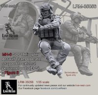 Live Resin[LRM35056]1/35 MH-6 SOF Helicopter Assault Team Operator straped to external personnel pods (EPS)  - Figure 5, correct to Kitty Hawk KH50004 MH-6 Little Bird