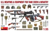 ミニアート[MA35334]1/35アメリカ軍戦車兵・歩兵用武器・装備品セット