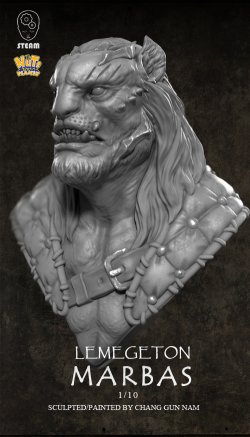 画像6: ナッツプラネット[SB010]1/10 胸像 魔神マルバス