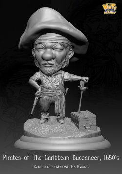 画像6: ナッツプラネット[NP-008]SDサイズ 近代 カリブで財を成した無慈悲な海賊 カリブ海1650年代