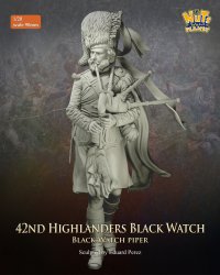 ナッツプラネット[NP-90003]1/20 19世紀 イギリス 第42王立ハイランド連隊 ブラック・ウォッチのバグパイプ奏者