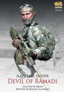 画像1: ナッツプラネット[NP-B044]1/10 現用 胸像  米海軍シールズ狙撃手「ラマーディーの悪魔」 (1)