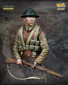 画像1: ナッツプラネット[NP-B048]1/10 WWI イギリス陸軍歩兵“ラストマン・スタンディング” 胸像 (1)