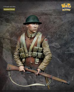 画像2: ナッツプラネット[NP-B048]1/10 WWI イギリス陸軍歩兵“ラストマン・スタンディング” 胸像