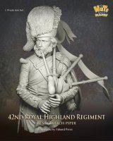 ナッツプラネット[NP-B049]1/10 胸像 19世紀 イギリス 第42王立ハイランド連隊 ブラック・ウォッチのバグパイプ奏者