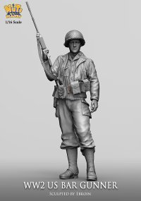 ナッツプラネット[NP-12007]1/16 WWII アメリカ陸軍BAR射撃手(120mm)