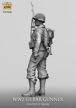 画像8: ナッツプラネット[NP-12007]1/16 WWII アメリカ陸軍BAR射撃手(120mm)