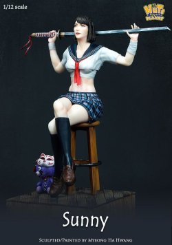 画像2: ナッツプラネット[NP-15002]1/12 サニー 直刀持ちのキュートな用心棒