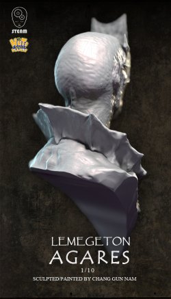 画像8: ナッツプラネット[SB007]1/10 バストモデル 地獄の大公爵 アガレス