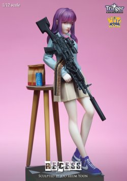 画像2: ナッツプラネット[T15008]1/12 150mm トリガーミニチュアズ リセス お昼休みを取るレディガンナー
