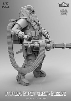 画像5: ナッツプラネット[T35001]1/35 バルカン砲を構えたヘビーガンナー