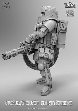 画像2: ナッツプラネット[T35001]1/35 バルカン砲を構えたヘビーガンナー