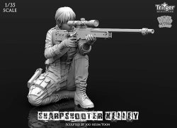 画像7: ナッツプラネット[T35011]1/35 シャープシューターケリー 物影から獲物を付狙う女射撃手