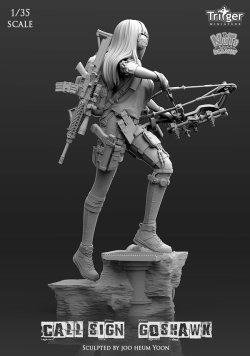 画像5: ナッツプラネット[T35022]1/35 コールサインはゴスホーク コンパウンドボウを持つ女斥候