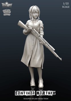 画像1: ナッツプラネット[T35026]1/35 センチネルべアトリクス 何かを守る少女