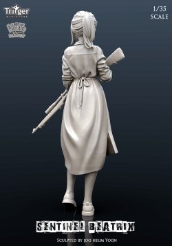 画像4: ナッツプラネット[T35026]1/35 センチネルべアトリクス 何かを守る少女