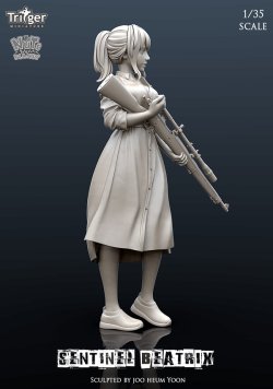 画像2: ナッツプラネット[T35026]1/35 センチネルべアトリクス 何かを守る少女