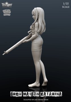 画像5: ナッツプラネット[T35027]1/35 ドローメイデンカタリナ 次の目標を定める乙女