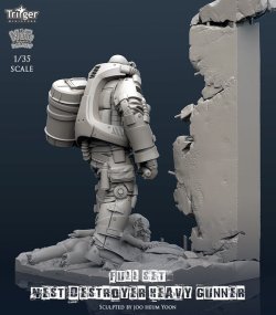 画像4: ナッツプラネット[T35030]1/35 ネストデストロイヤーヘビーガンナーフルセット(専用ベース付)　　