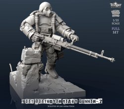 画像3: ナッツプラネット[T35032]1/35 ネストデストロイヤーヘビーガンナーIIフルセット(専用ベース付)　　