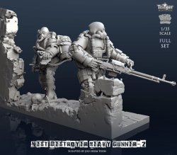 画像7: ナッツプラネット[T35032]1/35 ネストデストロイヤーヘビーガンナーIIフルセット(専用ベース付)　　