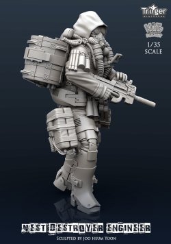 画像2: ナッツプラネット[T35033]1/35 ネストデストロイヤーエンジニア ネストデストロイヤー達を援護する機械屋